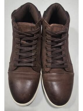 English Laundry EL26834 Men's Brown Leather High Top Casual Sneakers Size 11